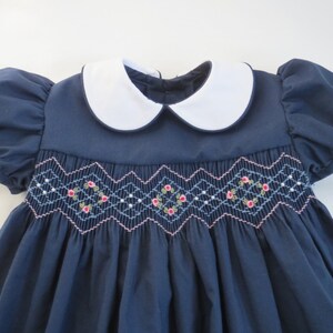 navy blue newborn dress Navy Blue and Silver Baby Dress, Mini Bride Dress, Toddler Blue Dress With Diamonds, Fluffy Baby Dress, 1st Bday Dress, Ruffle Dress