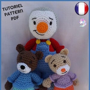 T'Choupi and Doudou-inspired by the cartoon character - TUTORIAL-CROCHET PATTERN