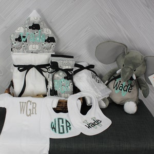 Ich will alles Baby-Geschenkkorb, Zoll für Jungen oder Mädchen, Babypartygeschenk, neues Babygeschenk, Babygeschenkkorb mit Monogramm