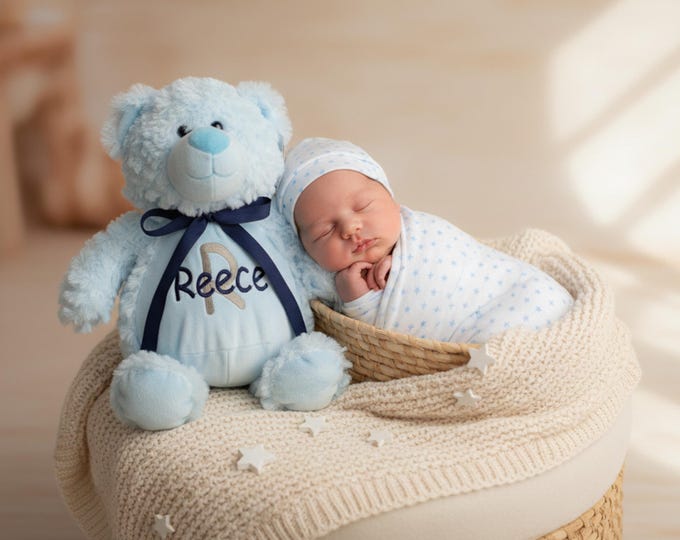 Personalized Stuffed Animal: Embroidered Keepsake Gift