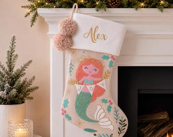 Personalized Christmas Stocking with name embroidered