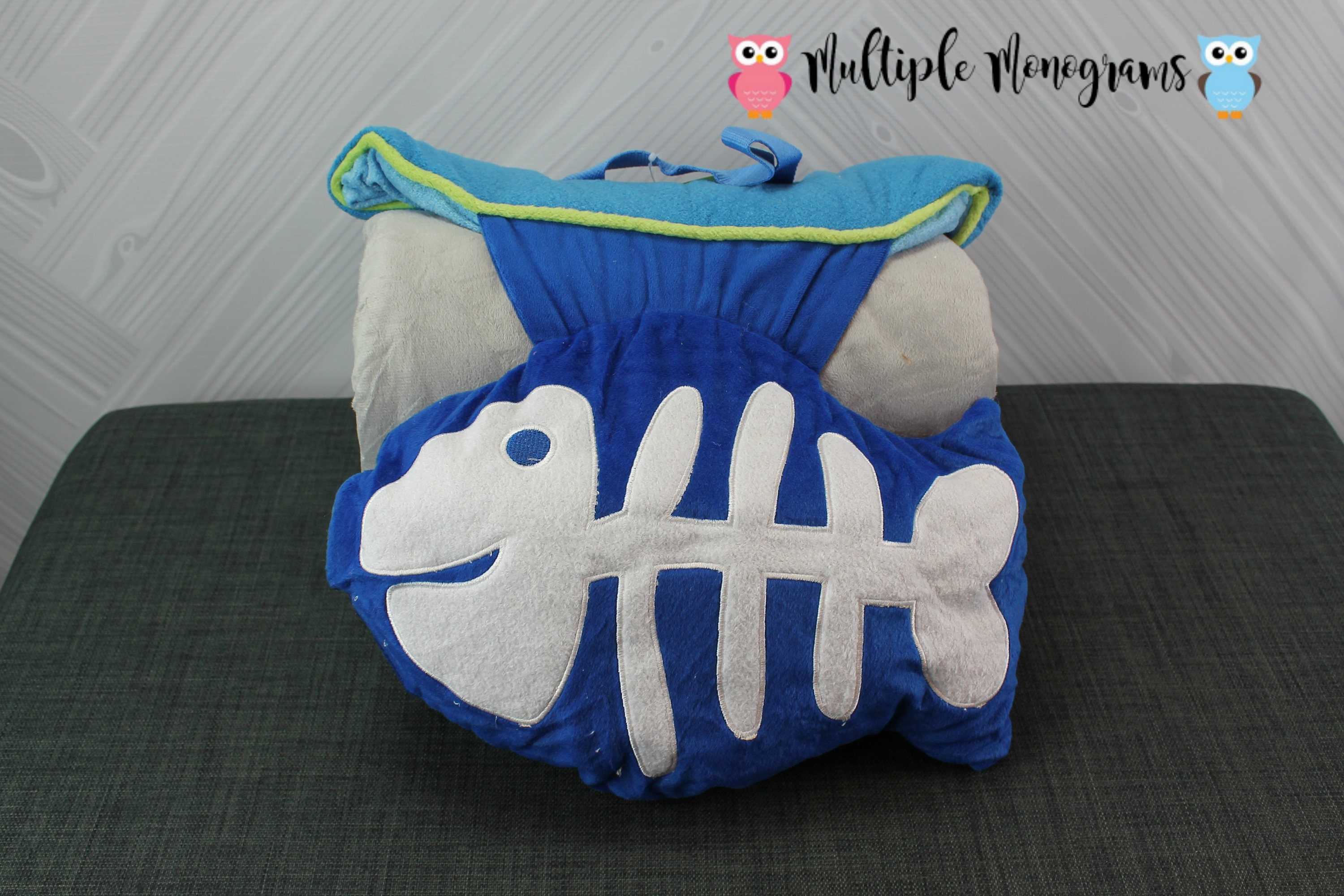 Stephen Joseph Personalized Character Shark Themed Nap Mat
