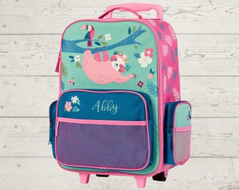 Children's Rolling Luggage: Carry-On Size, Embroidery Personalization