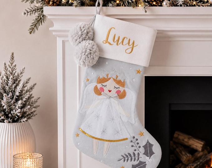 Personalized Christmas Stocking with name embroidered
