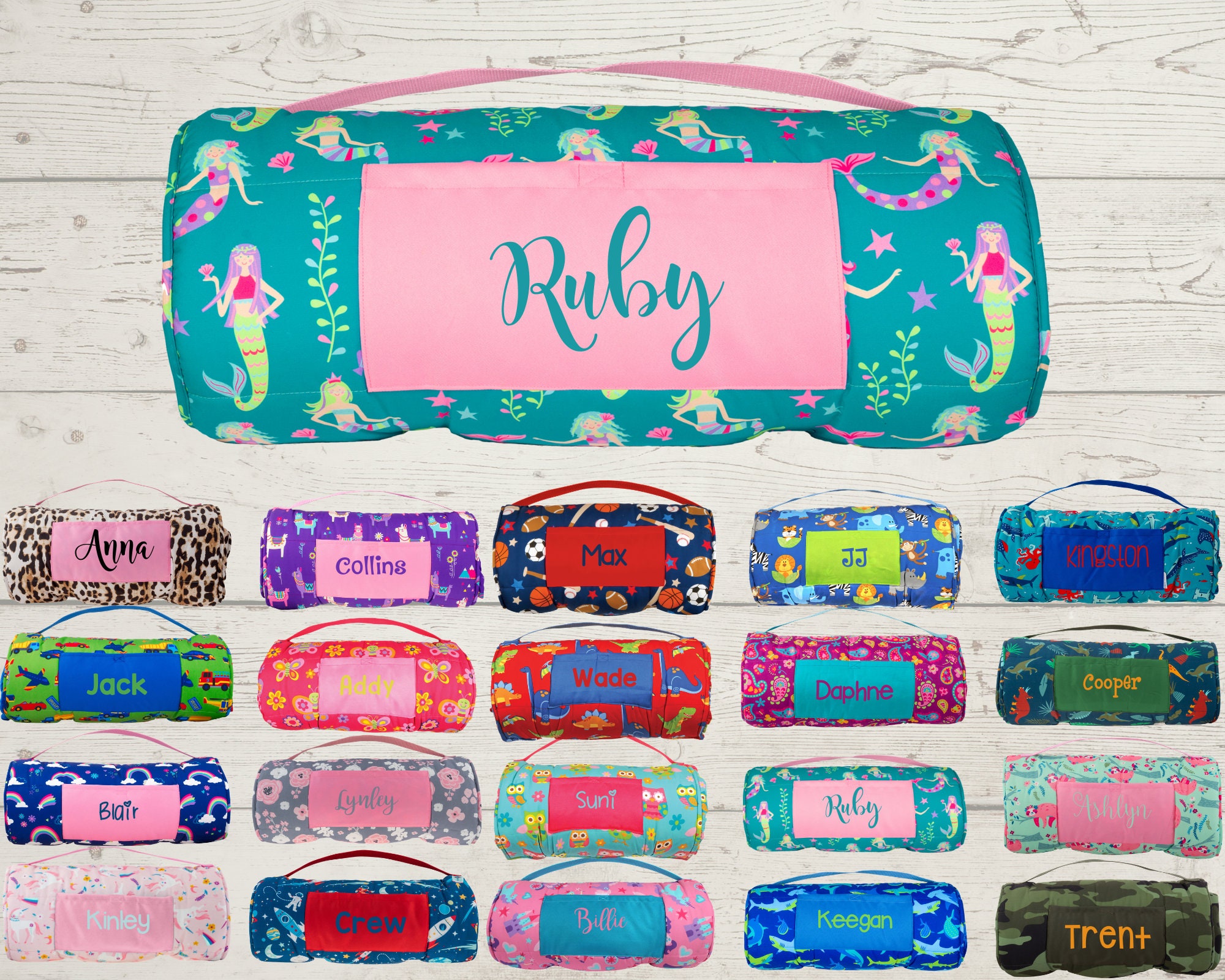 Children's Nap Mat With Attached Pillow and Blanket. Etsy