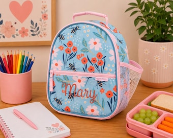 Personalized Childrens Lunchbox with Embroidery Personalization - Lunchbox for Kids