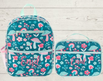 Junior Backpack and Lunchbox Set with Embroidery Personalization