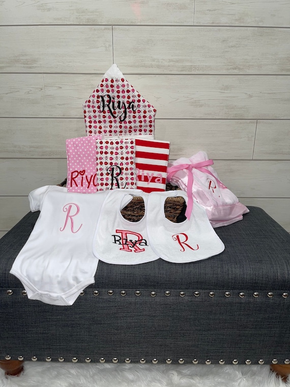 The Fairy Godmother Baby Gift Basket, Custom for boy or girl, baby shower gift, new baby present, monogrammed baby gift basket