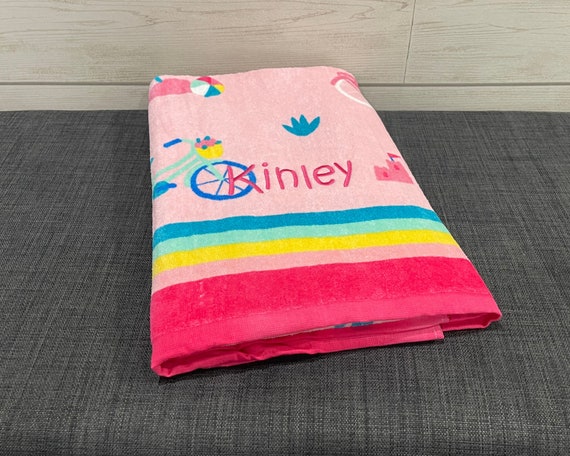 Children's Personalized Beach Towel Embroidery