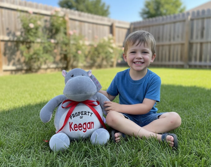 Personalized Stuffed Animal: Embroidered Keepsake Gift
