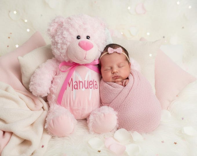 Personalized Stuffed Animal: Embroidered Keepsake Gift