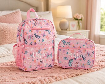 Junior Backpack and Lunchbox Set with Embroidery Personalization