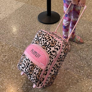 Children&#39;s All Over Print Rolling Luggage FREE Embroidery Personalization