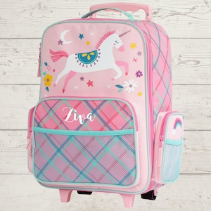 Children's Rolling Luggage: Carry-On Size, Embroidery Personalization