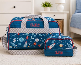 Children's All Over Print Duffel Bag and Toiletry Bag Set FREE Embroidery Personalization