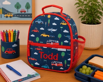 Personalized Childrens Lunchbox with Embroidery Personalization - Lunchbox for Kids