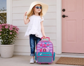 Children's Rolling Luggage: Carry-On Size, Embroidery Personalization