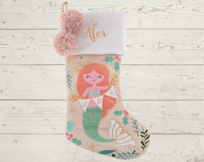 Personalized Christmas Stocking with name embroidered