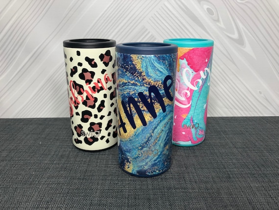 Swig 12 oz Skinny Can Cooler in Cherry Blossom
