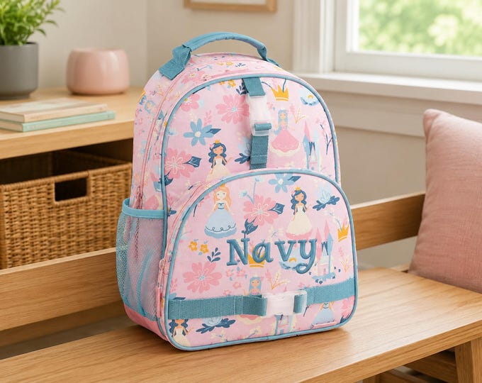 Personalized Kids Backpack: Embroidered School Travel Bag