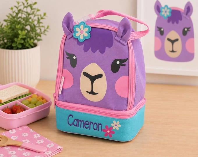 Personalized Childrens Lunchbox with Embroidery Personalization - Lunch Pal for Kids