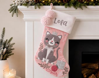 Personalized Christmas Stocking with name embroidered