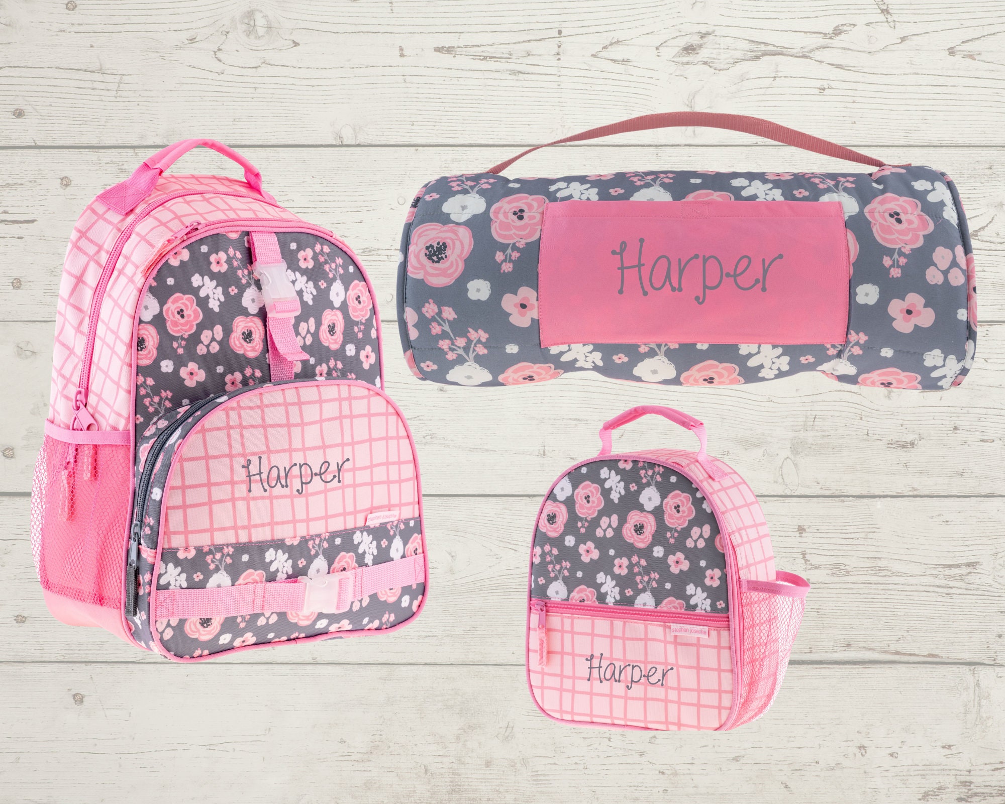 Children's All Over Print Nap Mat, Backpack and Lunchbox Set Stephen