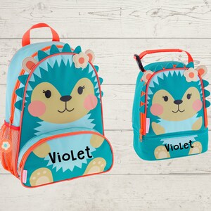Ensemble sac à dos et déjeuner pour enfants avec broderie personnalisée