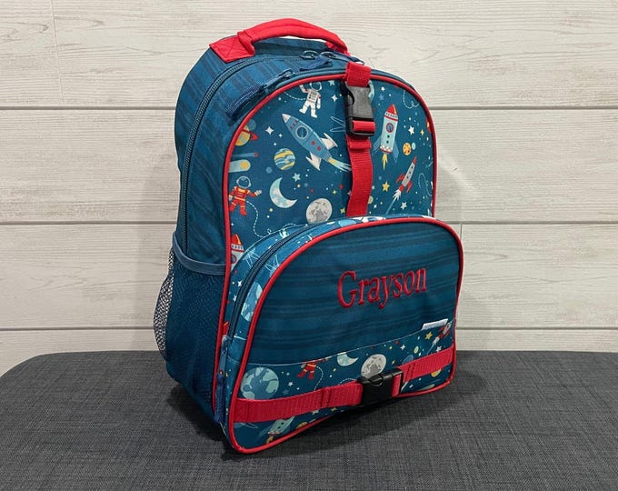 Embroidered Kids Backpack: Personalized School Travel Bag