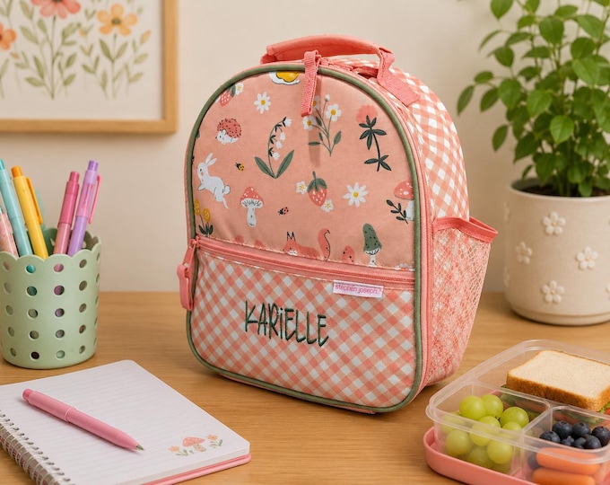 Personalized Childrens Lunchbox with Embroidery Personalization - Lunchbox for Kids