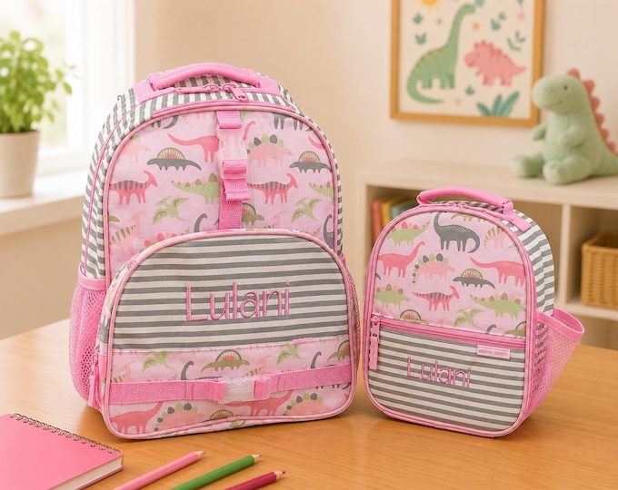 Children's Backpack and Lunchbox: Embroidery Personalization