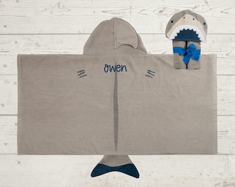 Children's Hooded Beach Towel FREE Personalization Embroidery