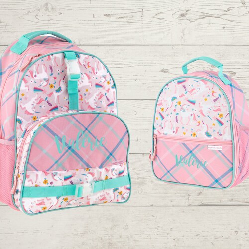 Personalized Stephen Joseph Backpack Lunchbox and Nap Mat Set Etsy