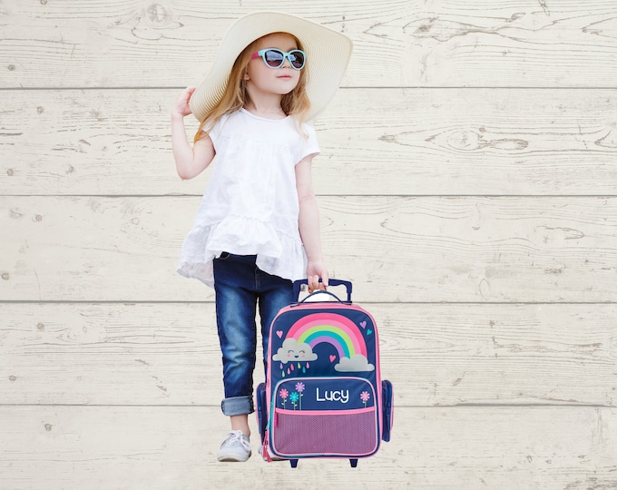 Children's Rolling Luggage: Carry-On Size, Embroidery Personalization