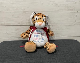 Personalized Stuffed Animal: Embroidered Keepsake Gift