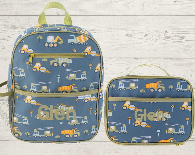 Junior Backpack and Lunchbox Set with Embroidery Personalization