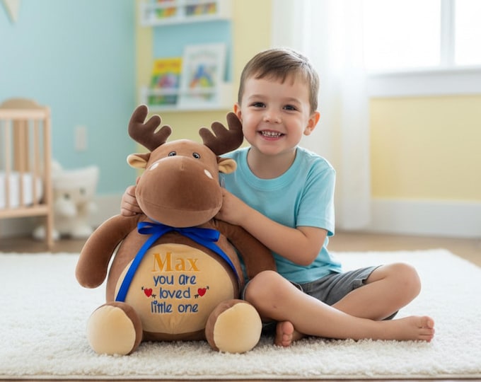 Personalized Stuffed Animal: Embroidered Keepsake Gift