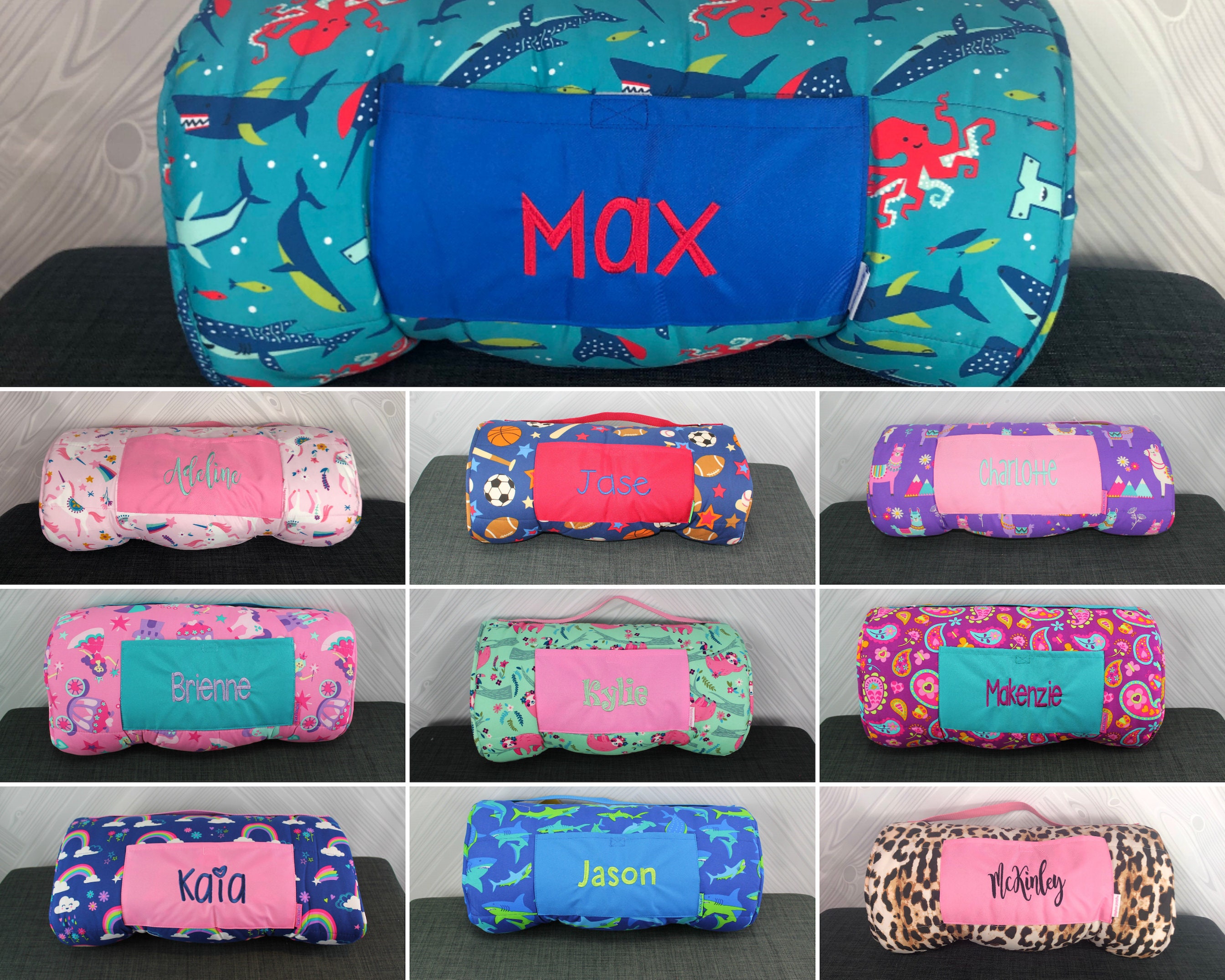 Nap Mat with Pillow and Blanket Attached Stephen Joseph FREE