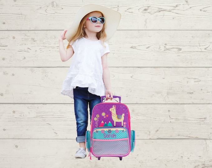 Children's Rolling Luggage: Carry-On Size, Embroidery Personalization