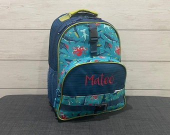 Embroidered Kids Backpack: Personalized School Travel Bag