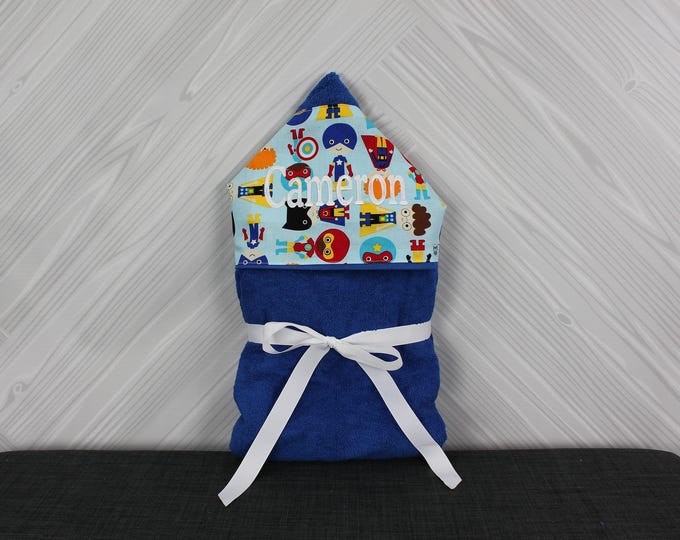 Monogrammed Hooded Baby Towel: Custom Kids Bath Towel