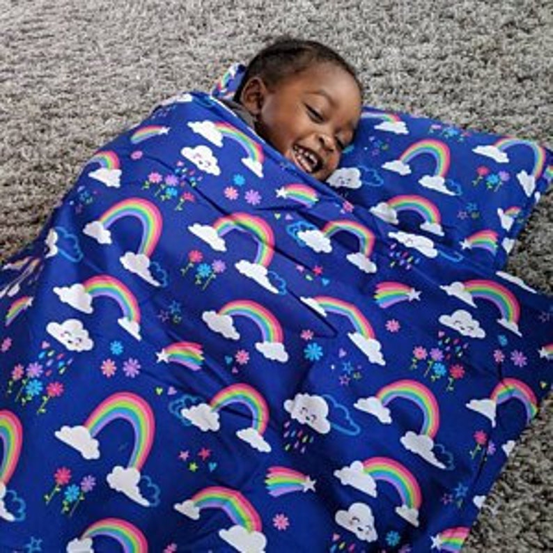 Children's Nap Mat With Attached Pillow and Blanket. Etsy Australia