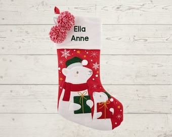 Personalized Christmas Stocking with name embroidered