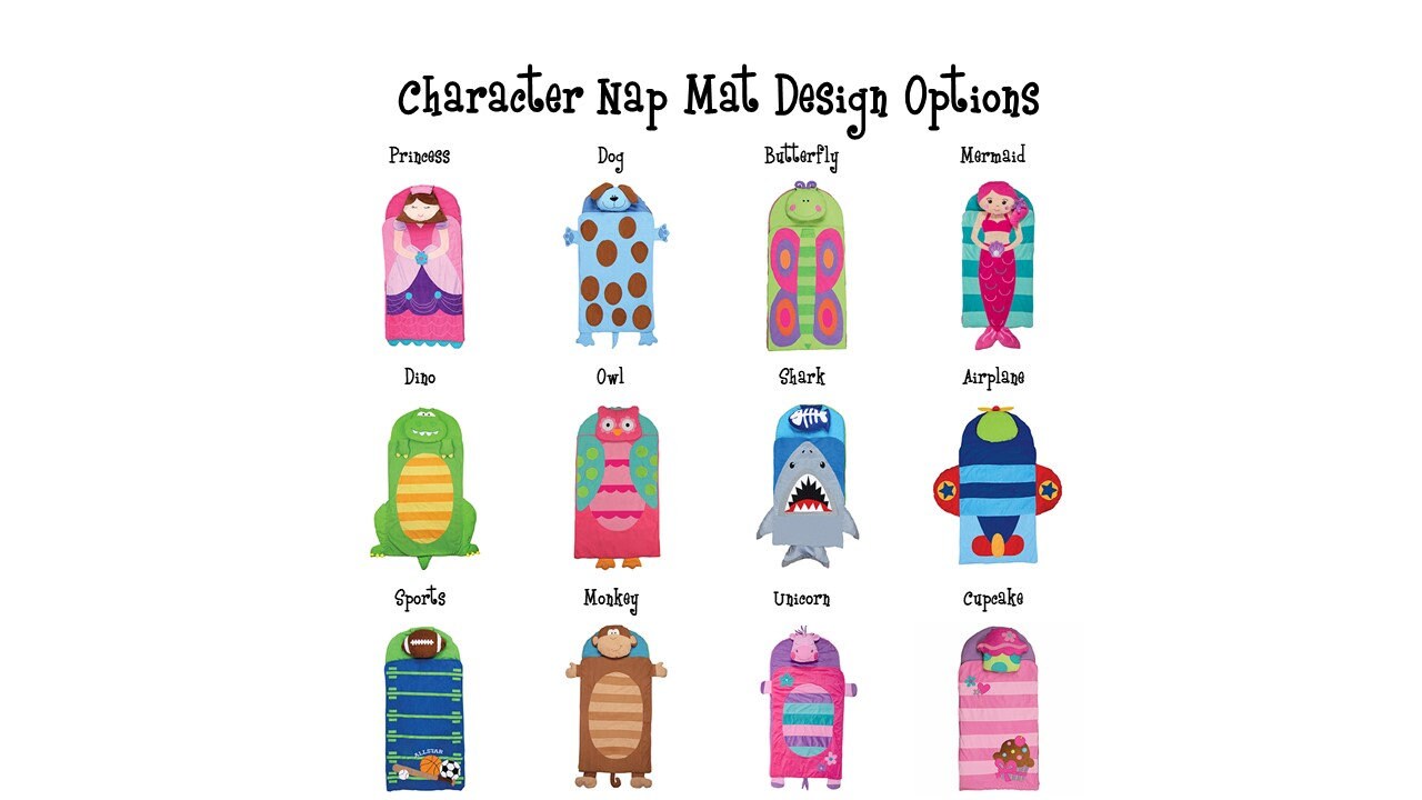 Stephen Joseph Personalized Character Shark Themed Nap Mat