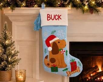 Personalized Christmas Stocking with name embroidered