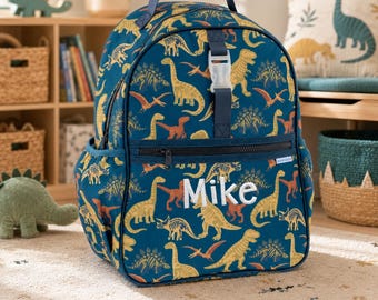 Embroidered Kids Backpack: Personalized All-Over Print School Bag