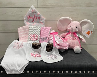 I Want It All Baby Gift Basket, Custom for boy or girl, baby shower gift, new baby present, monogrammed baby gift basket