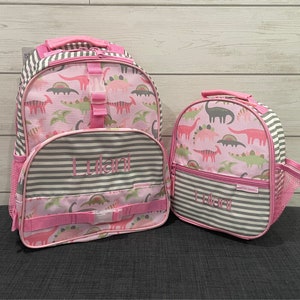 Ensemble sac à dos et boîte à lunch pour enfants Stephen Joseph avec broderie personnalisée