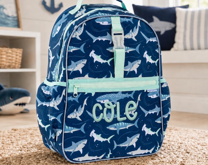 Embroidered Kids Backpack: Personalized School Travel Bag