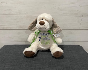 Personalized Stuffed Animal: Embroidered Keepsake Gift